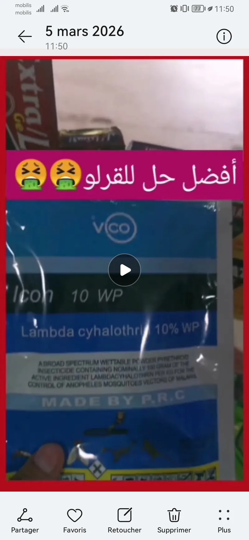 Anti cafard Icon 10 WP original 